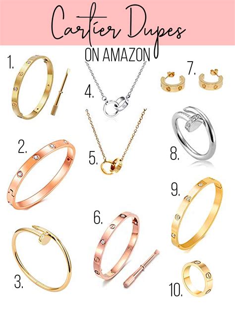 amazon cartier love ring dupe|cartier love bracelet dupe amazon.